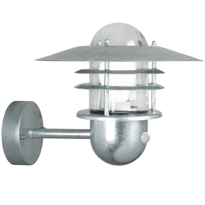 Buy Security Wall Lights Australia Agger 1 Light Sensor Wall Galvanized Steel, Clear - 74501031