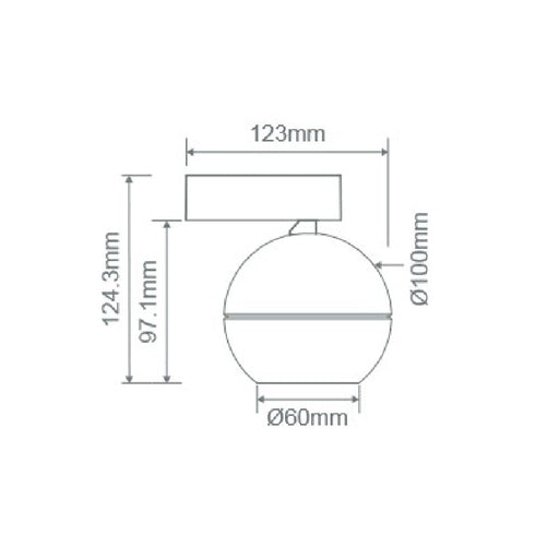 Buy Wall Sconce Australia Moon Wall Sconce Spot Black 3CCT - 22824