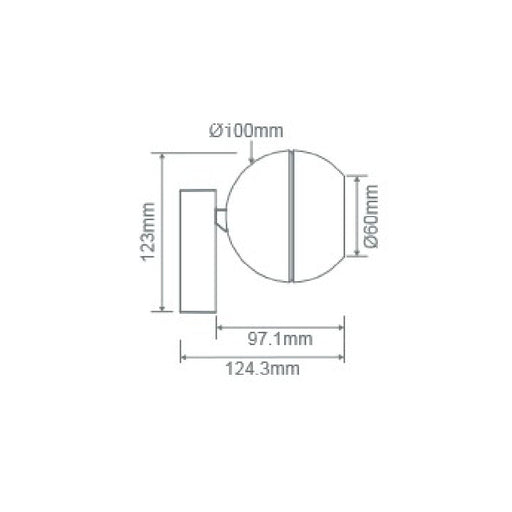 Buy Flush Mount Lights Australia Moon Flush Mount Light Spot White 3CCT - 22817