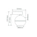 Buy Wall Sconce Australia Moon Wall Sconce Spot White 3CCT - 22825