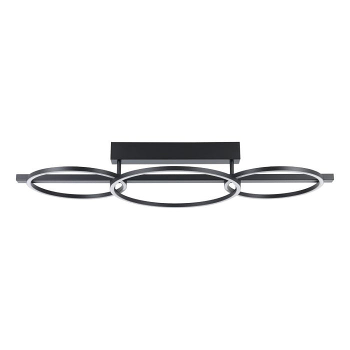Buy Semi-Flush Mount Lights Australia Lanacera Semi-Flush Mount Light Black Plastic 3000K - 390086N