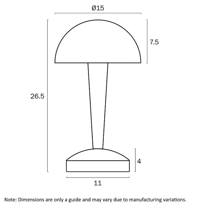 Buy Touch Lamps Australia Mandel Touch Lamp Nickel 3000K - MANDEL TL-NK