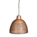 Buy Pendant Lights Australia Riva 1 Light Perforated Iron Dome Large Pendant Antique Copper - ZAF10107