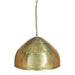 Buy Pendant Lights Australia P51 Medium 1 Light Iron Riveted Dome Pendant Antique Brass - ZAF10168BR
