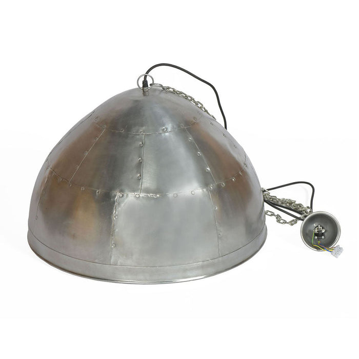 Buy Pendant Lights Australia P51 Medium 1 Light Iron Riveted Dome Pendant Zinc - ZAF10168ZC