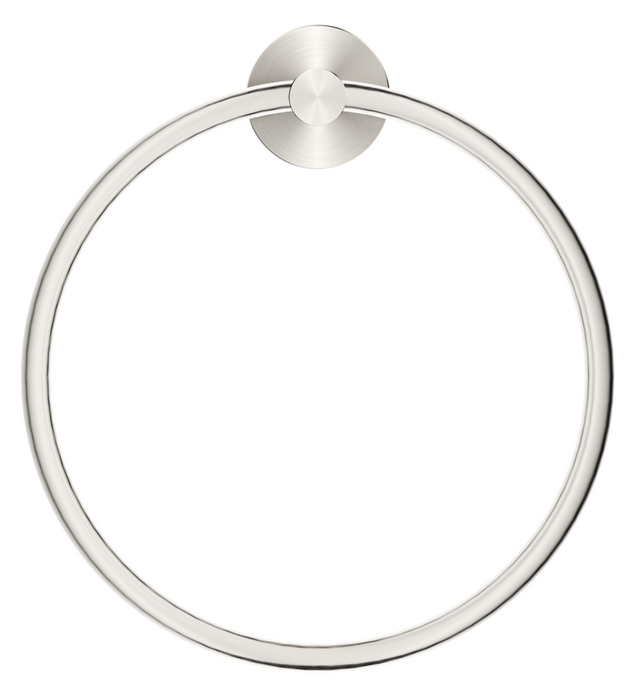 Mica Hand Towel Ring Brushed Nickel - 1104-P-BN