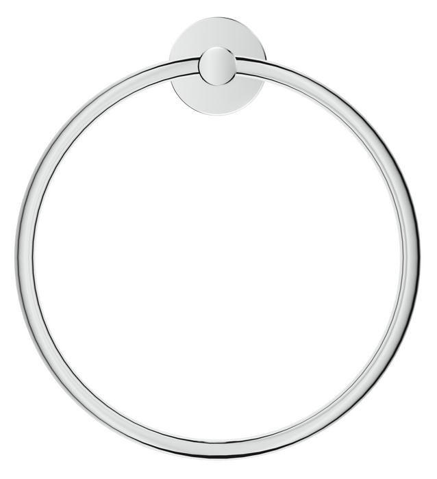 Mica Hand Towel Ring Chrome - 1104-P