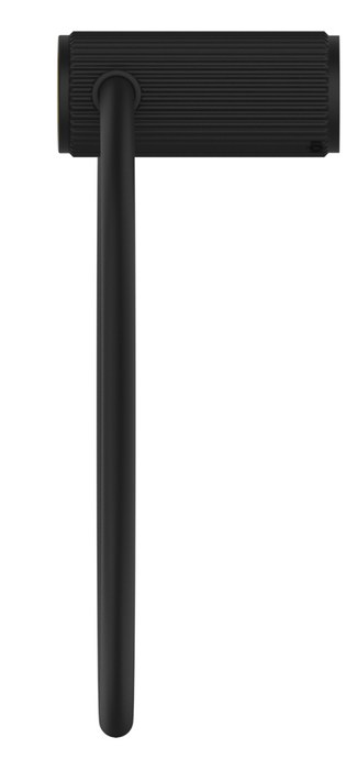 Mica Fluted Towel Ring Black - 1104-P-NR-BLK