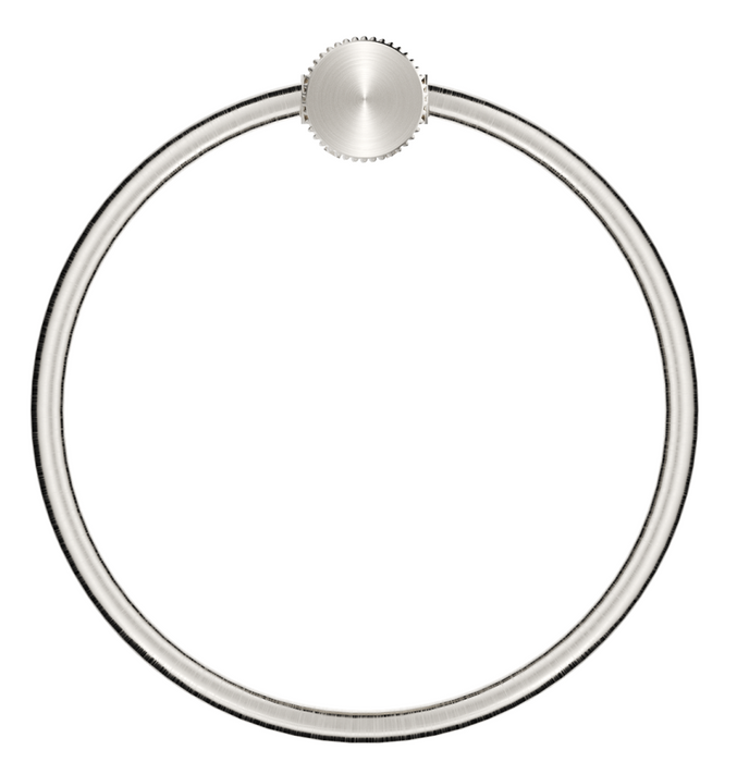 Mica Fluted Towel Ring Brushed Nickel - 1104-P-NR-BN