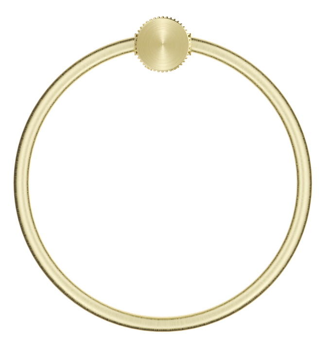 Mica Fluted Towel Ring French Gold - 1104-P-NR-FG