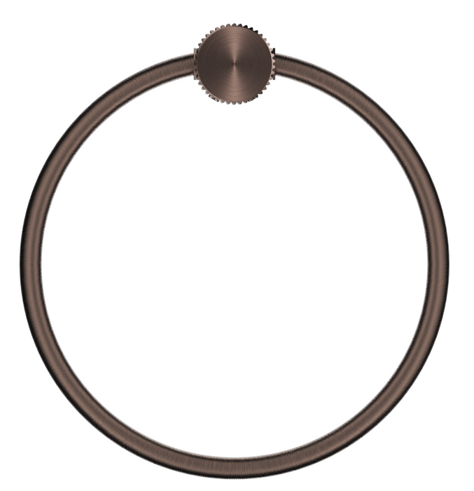 Mica Fluted Towel Ring Dusk Bronze - 1104-P-NR-DB