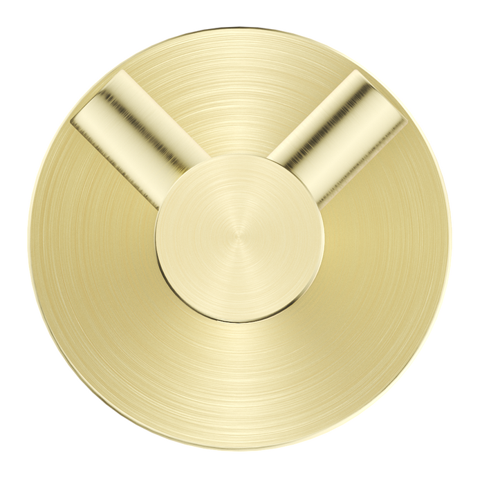 Mica Double Robe Hook French Gold - 1153-D-P-FG