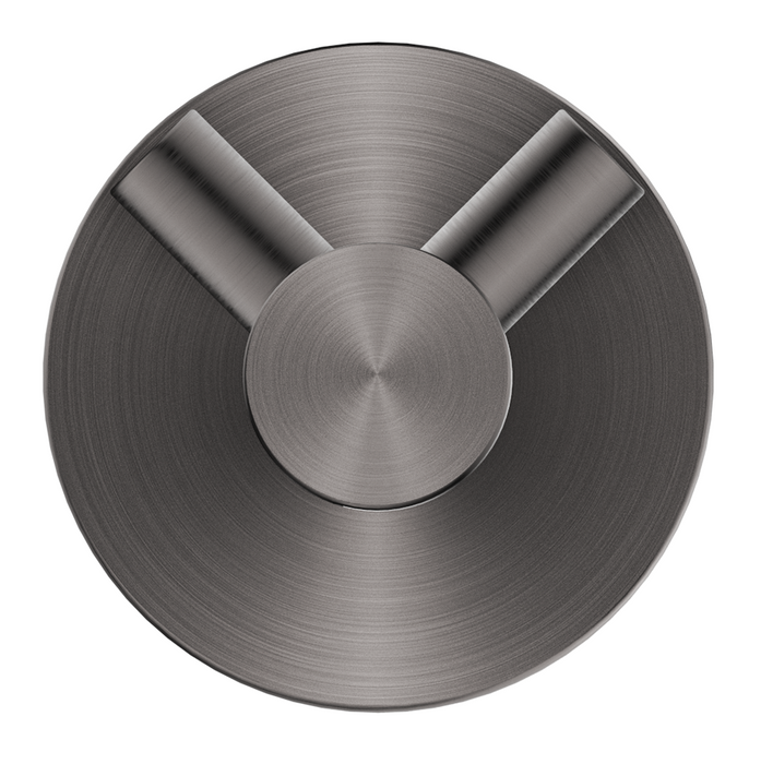 Mica Double Robe Hook Gunmetal - 1153-D-P-GM