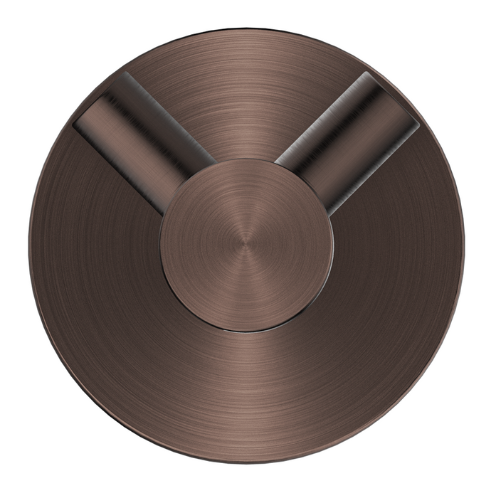 Mica Double Robe Hook Dusk Bronze - 1153-D-P-DB