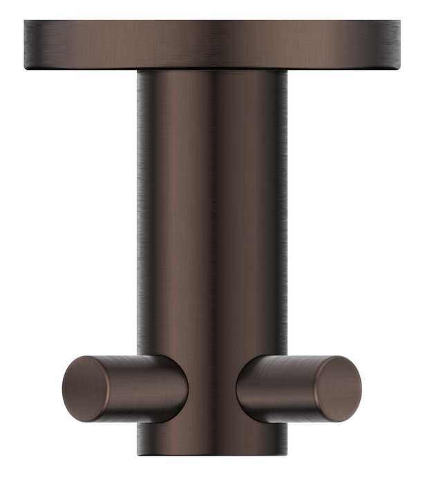 Mica Double Robe Hook Dusk Bronze - 1153-D-P-DB