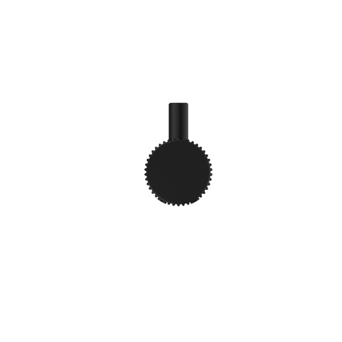 Mica Fluted Robe Hook Black - 1153-S-P-NR-BLK