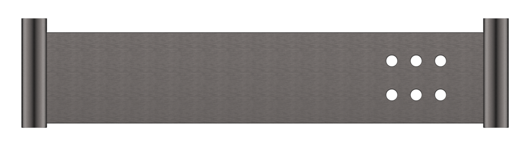 Mica Stainless Shelf Gunmetal - 11MS-P-400-GM