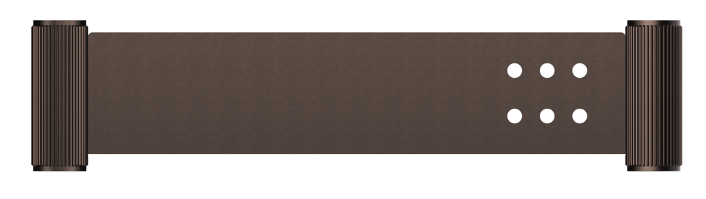 Mica Fluted Stainless Shelf Dusk Bronze - 11MS-P-400-NR-DB