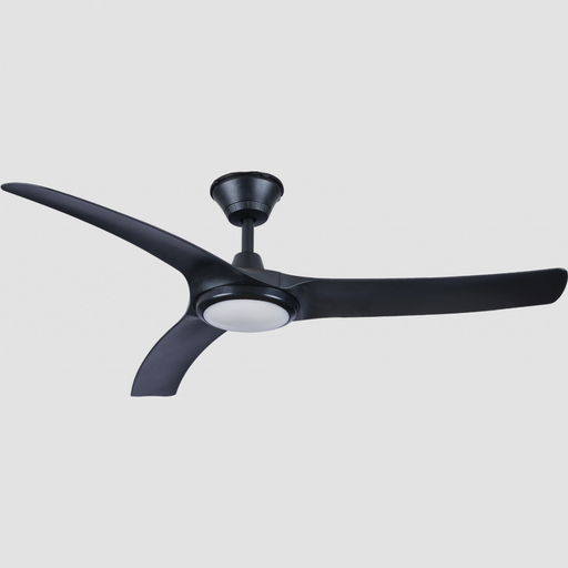 Buy DC Ceiling Fans With Light Australia Aqua DC Ceiling Fan 52" Matt Black LED Light Matt Black  - AIPL2668