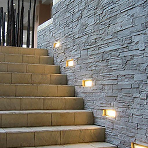 Buy Brick Lights Australia Bricktri Brick Light White Aluminium 3CCT - BRICKTRI2