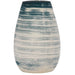 Buy Table Lamps Australia Batik Table Lamp Blue Ceramic / White Fabric - BATIK TL-BLWH