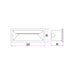Buy Brick Lights Australia Bricktri Brick Light White Aluminium Frosted 3CCT - BRICKTRI4