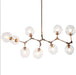 Buy Pendant Lights Australia Replica Pendant 9 Lights Brass Aluminium - ELRGB09BRA