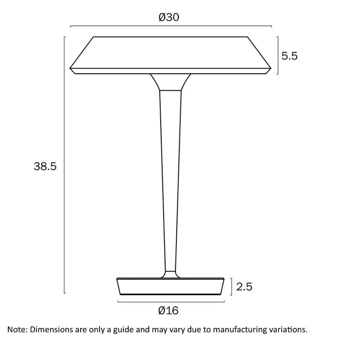 Buy Table Lamps Australia Teatro Table Lamp Nickel 3000K - TEATRO TL-NK