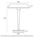 Buy Table Lamps Australia Teatro Table Lamp Nickel 3000K - TEATRO TL-NK
