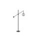 Buy Floor Lamps Australia Kemi Floor Lamp Black Marble Iron Smoke Glass - KEMI FL-BKSM