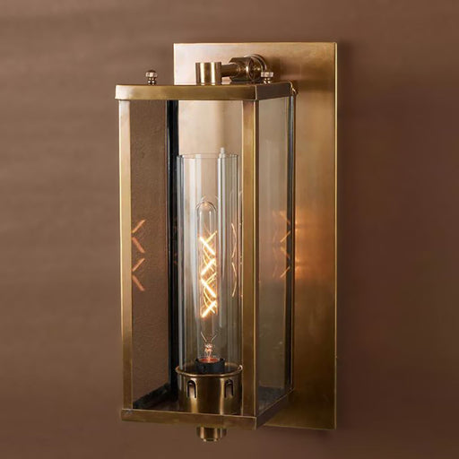 Buy Exterior Wall Lights Australia Pavillion Exterior Wall Light Antique Brass - ELPIM31330AB