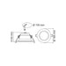 Buy Recessed LED Downlights Australia Premier Recessed LED Downlight Silver Aluminium TRI Colour - S9073TC/SL/DP