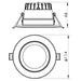 Buy Recessed LED Downlights Australia Penmark Recessed LED Downlight W114mm 60° White Aluminium TRI Colour - S9081R10TC/WH