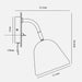 Buy Bedside Reading Lights Australia Fleur Bedside Reading Light Beige Metal - 2112101001