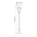 Buy Post Lights Australia Chester Post Light H1315mm Green Aluminium - 14993