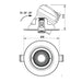 Buy Recessed LED Downlights Australia Coolum Recessed LED Downlight 6W Black Aluminium 3 CCT - S9167TC/BK