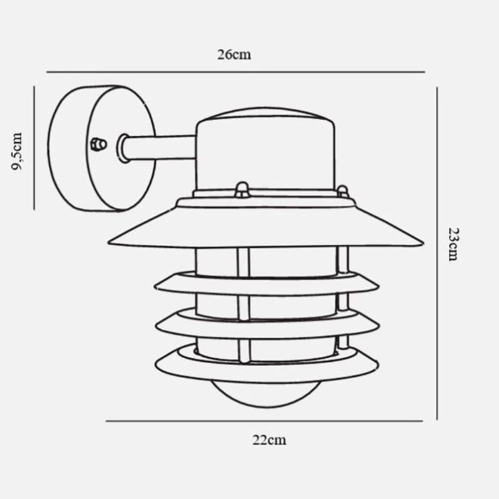 Buy Exterior Wall Lights Australia Vejers Exterior Wall Light Black Metal - 74471003