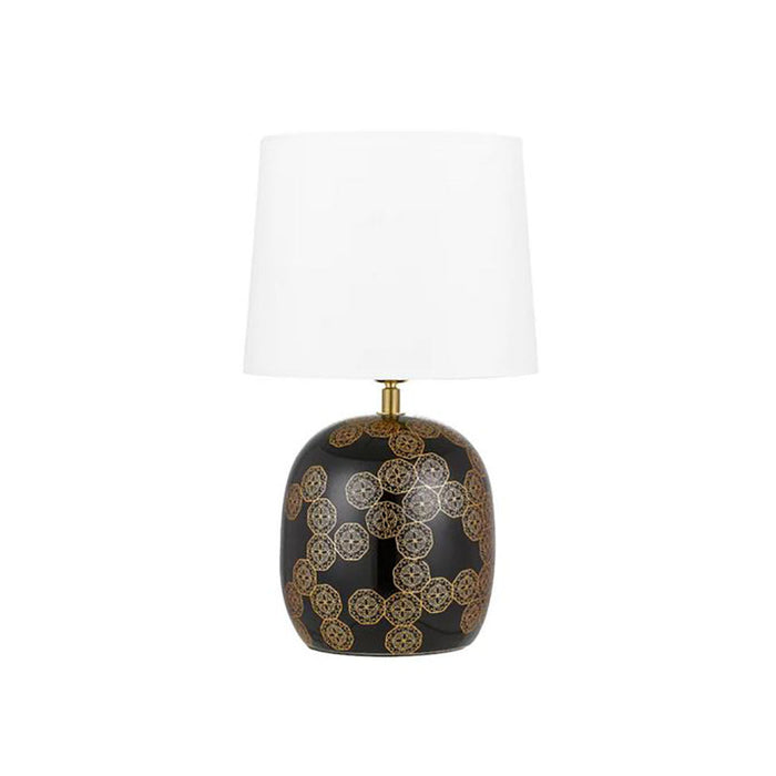 Buy Table Lamps Australia Wishes Table Lamp Black / Gold Ceramic - WISHES TL-BKIV