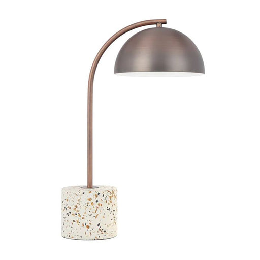 Buy Table Lamps Australia Ortez Table Lamp Bronze Iron White Terrazzo - ORTEZ TL-WHTRZBZ