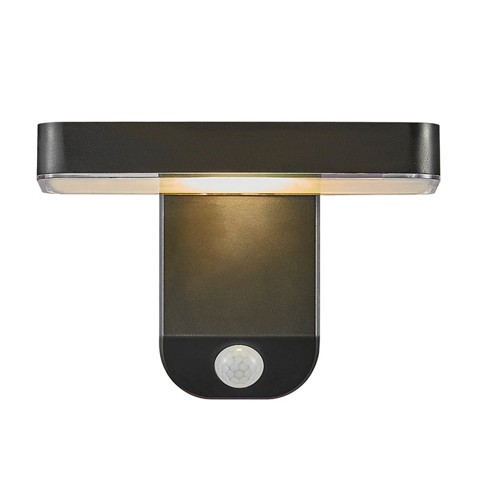 Buy Solar Lights Australia Rica Rectangle Solar Wall Light With Sensor 12V Black Plastic 3000K - 2118161003