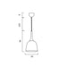 Buy Pendant Lights Australia Polk-20 1 Light Pendant White Brushed, White POLK PE20-WHB