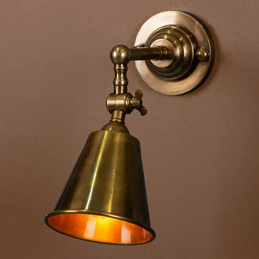 Buy Wall Sconce Australia Utopia Wall Sconce Antique Brass - ELPIM31376AB