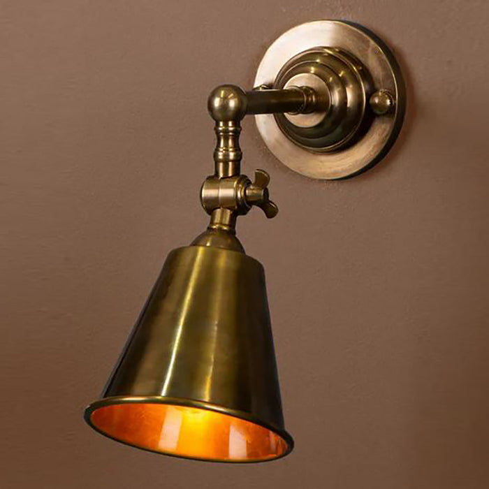 Buy Wall Sconce Australia Utopia Wall Sconce Antique Brass - ELPIM31376AB