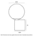 Buy Touch Lamps Australia Setra Touch Lamp Nickel 3000K - SETRA TL-NKOM