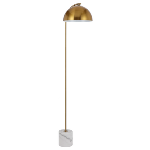 Buy Floor Lamps Australia ORTEZ Floor Lamp Light Gold Iron / White Marble - ORTEZ FL-WHAG