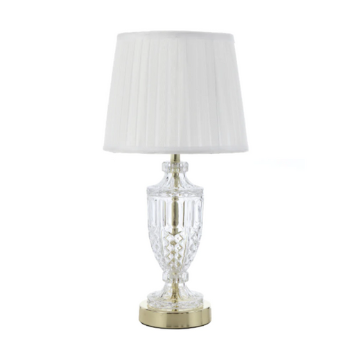Buy Table Lamps Australia DEBDEN Table Lamp Light Gold Iron / Clear Glass - DEBDEN TL-GDIV