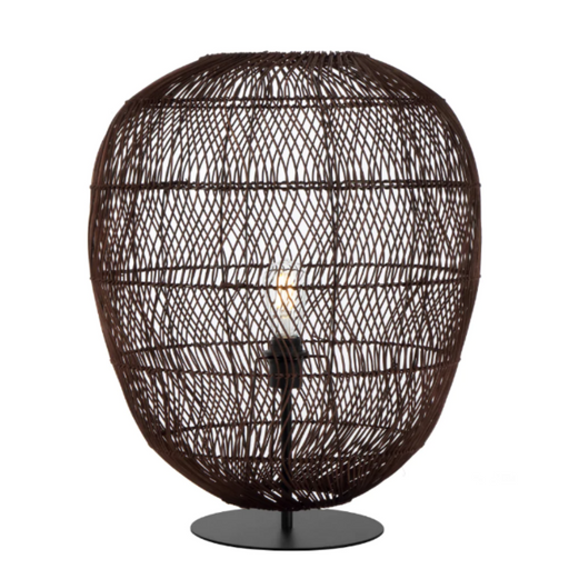 Buy Table Lamps Australia RANA Table Lamp W500mm Brown Rattan - RANA TL50BRW