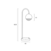 Buy Table Lamps Australia Oneta Table Lamp Black Matt Iron Clear Acrylic - ONETA TL-BKCL