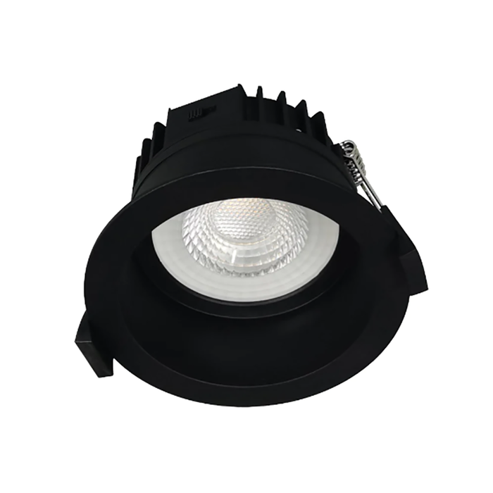 Buy Recessed LED Downlights Australia MACRO Recessed LED Downlight Black Polycarbonate 3CCT - MACRO DL105-BK3C