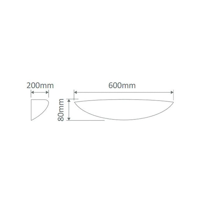Buy Wall Sconce Australia BF-7578 Wall Sconce W600mm White Ceramic - 11044
